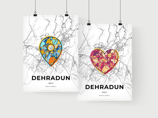 Dehradun India art print for couples