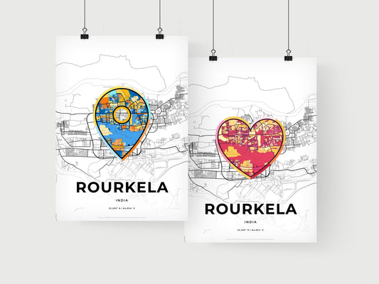 Rourkela India art print for couples