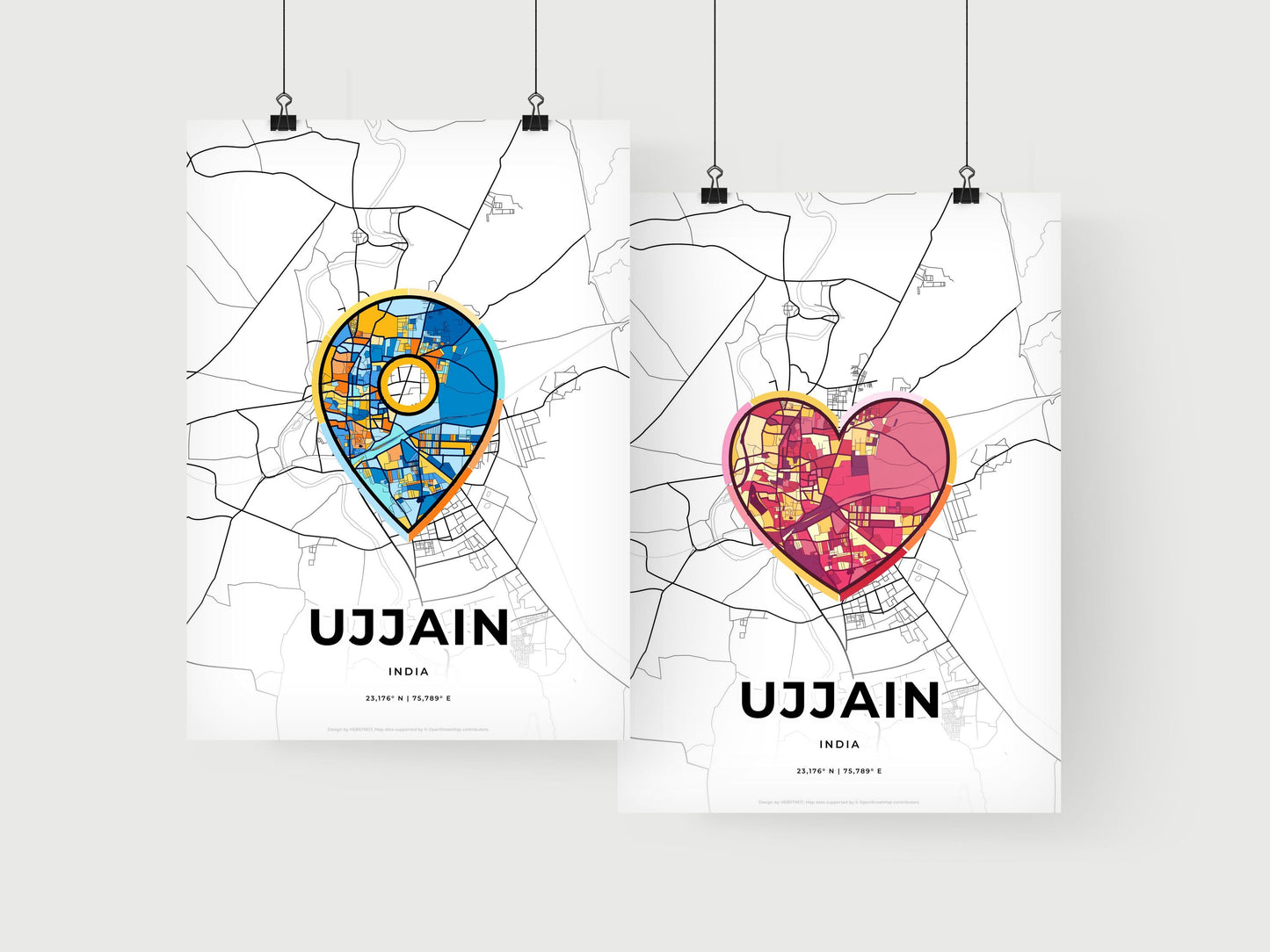 Ujjain India art print for couples