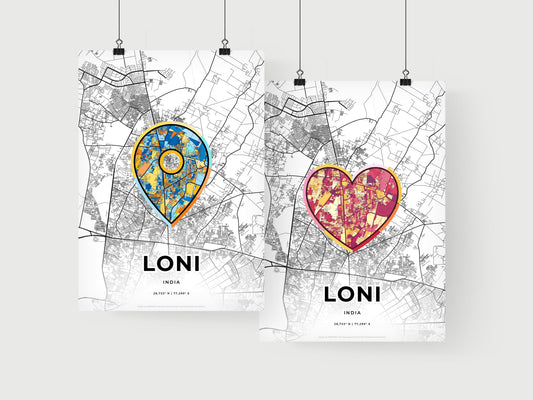 Loni India art print for couples