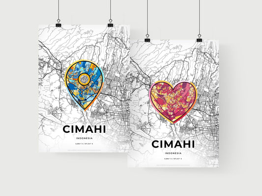 Cimahi Indonesia art print for couples