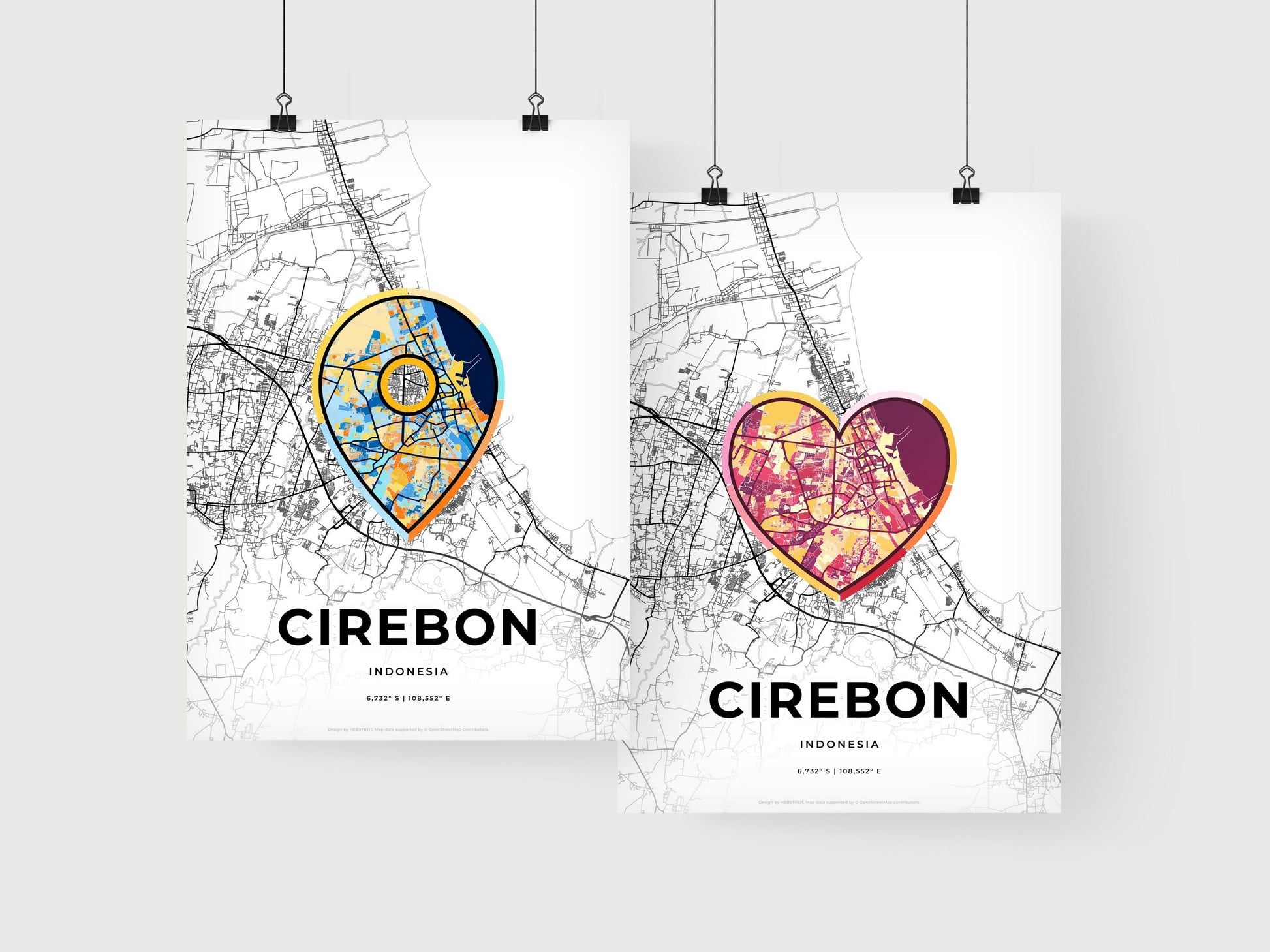 Cirebon Indonesia art print for couples