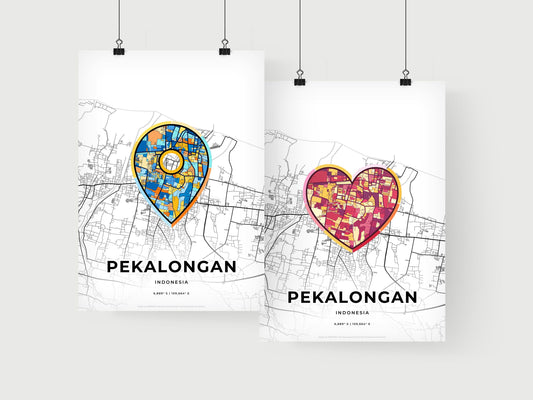 Pekalongan Indonesia art print for couples