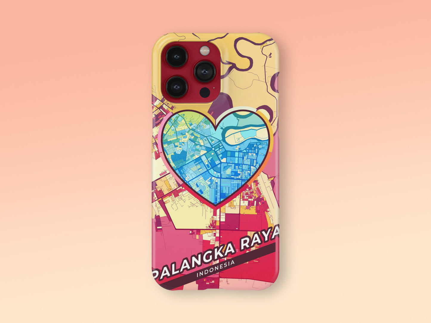 Palangka Raya Indonesia slim phone case with colorful icon 2