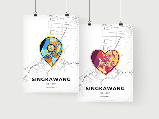 Singkawang Indonesia art print for couples