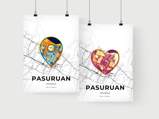 Pasuruan Indonesia art print for couples