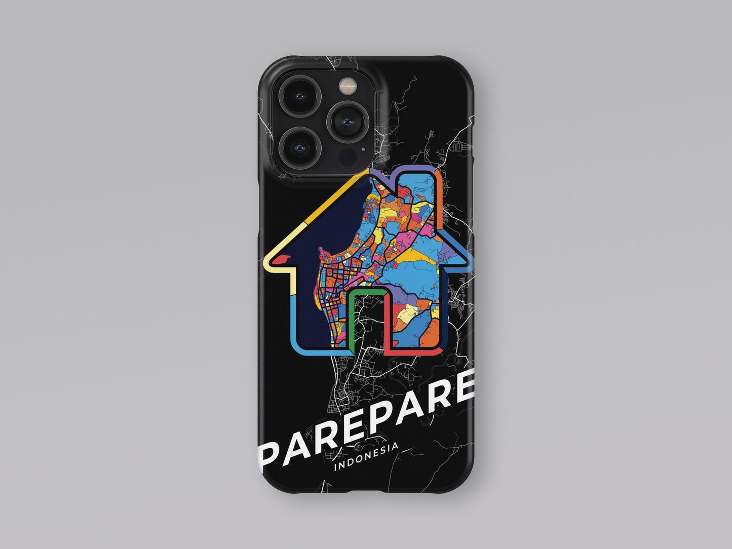 Parepare Indonesia slim phone case with colorful icon 3