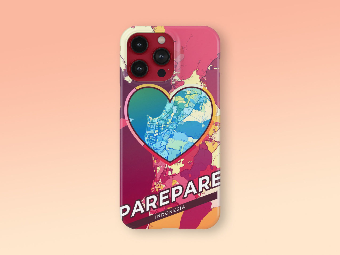 Parepare Indonesia slim phone case with colorful icon 2