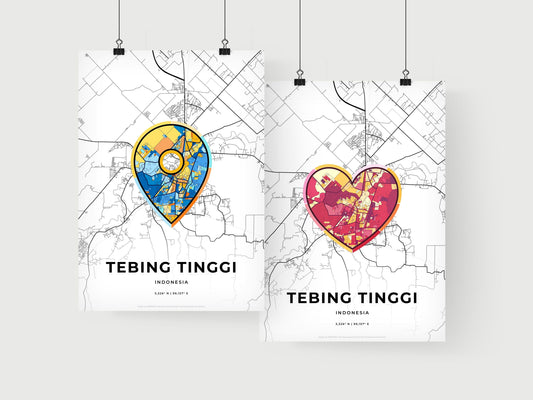 Tebing Tinggi Indonesia art print for couples