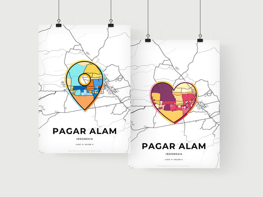 Pagar Alam Indonesia art print for couples