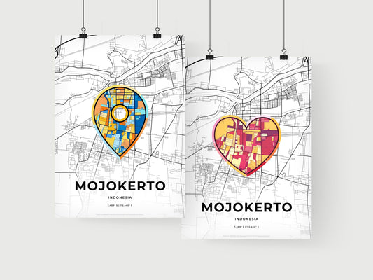 Mojokerto Indonesia art print for couples