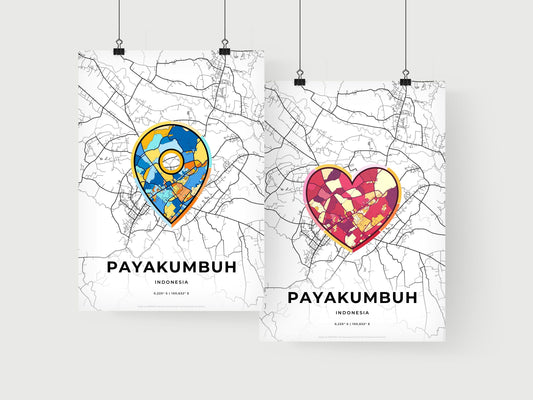 Payakumbuh Indonesia art print for couples