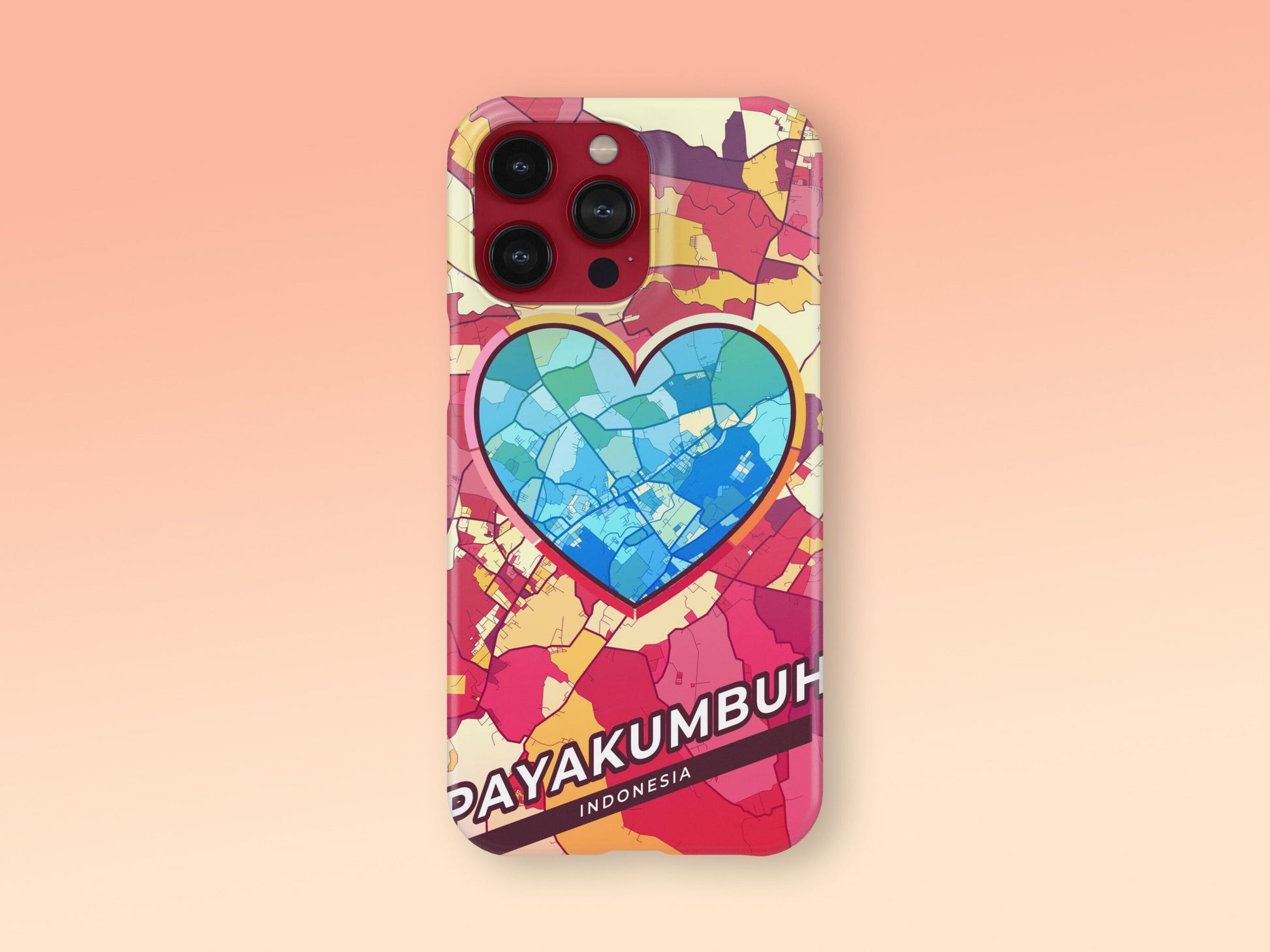 Payakumbuh Indonesia slim phone case with colorful icon 2