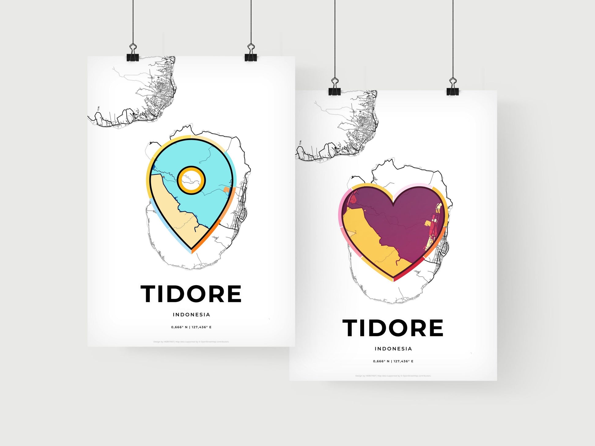 Tidore Indonesia art print for couples