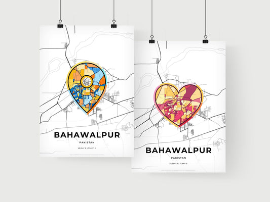 Bahawalpur Pakistan art print for couples