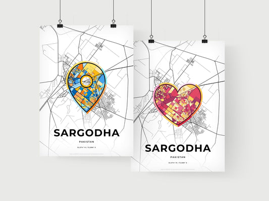 Sargodha Pakistan art print for couples