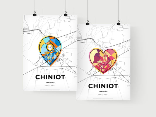 Chiniot Pakistan art print for couples