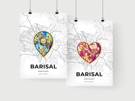 Barisal Bangladesh art print for couples