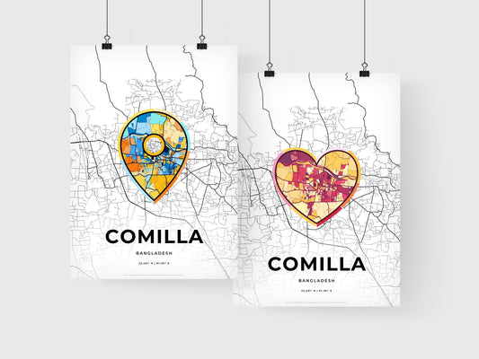 Comilla Bangladesh art print for couples