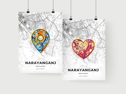 Narayanganj Bangladesh art print for couples