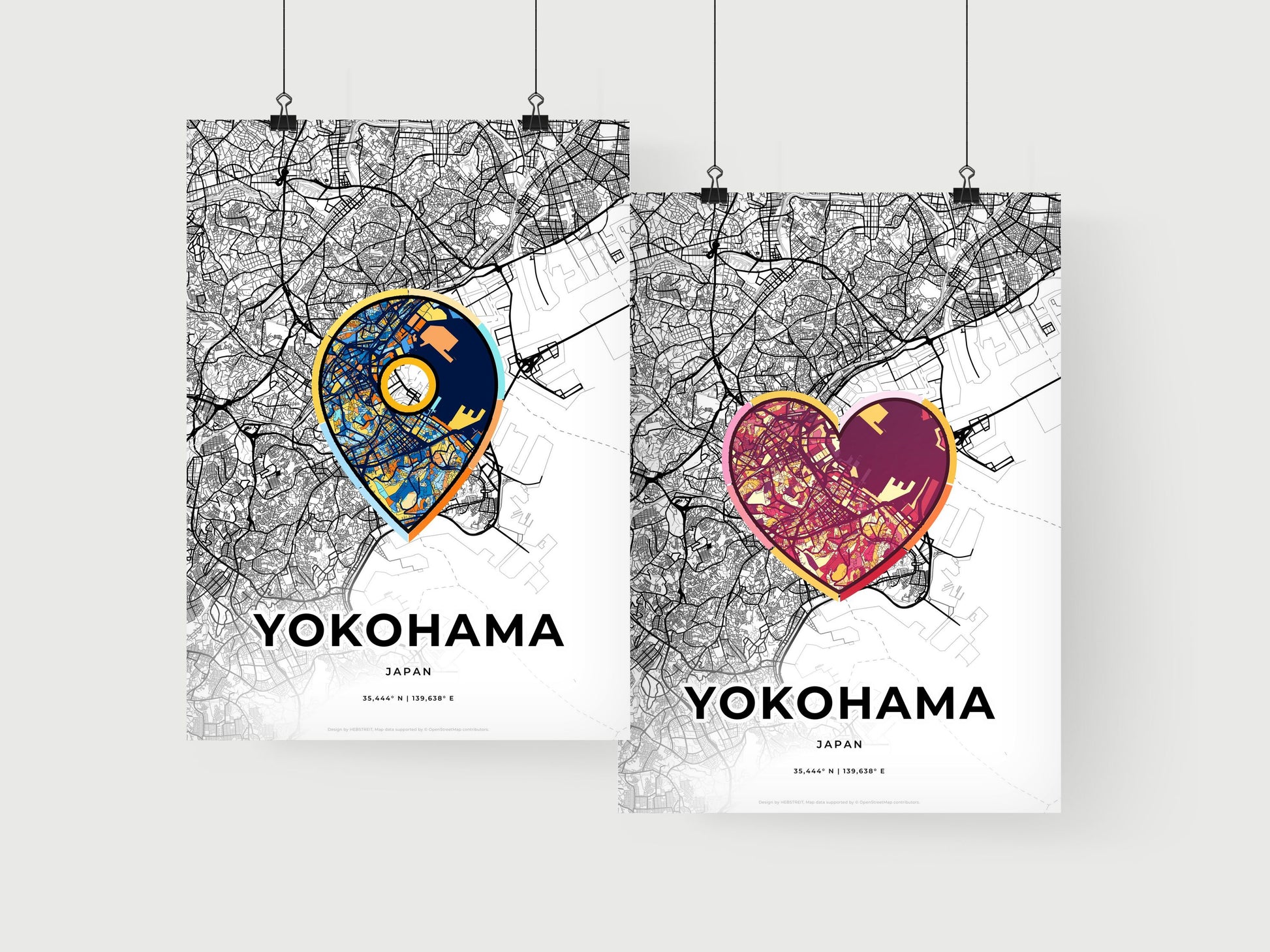 Yokohama Japan art print for couples