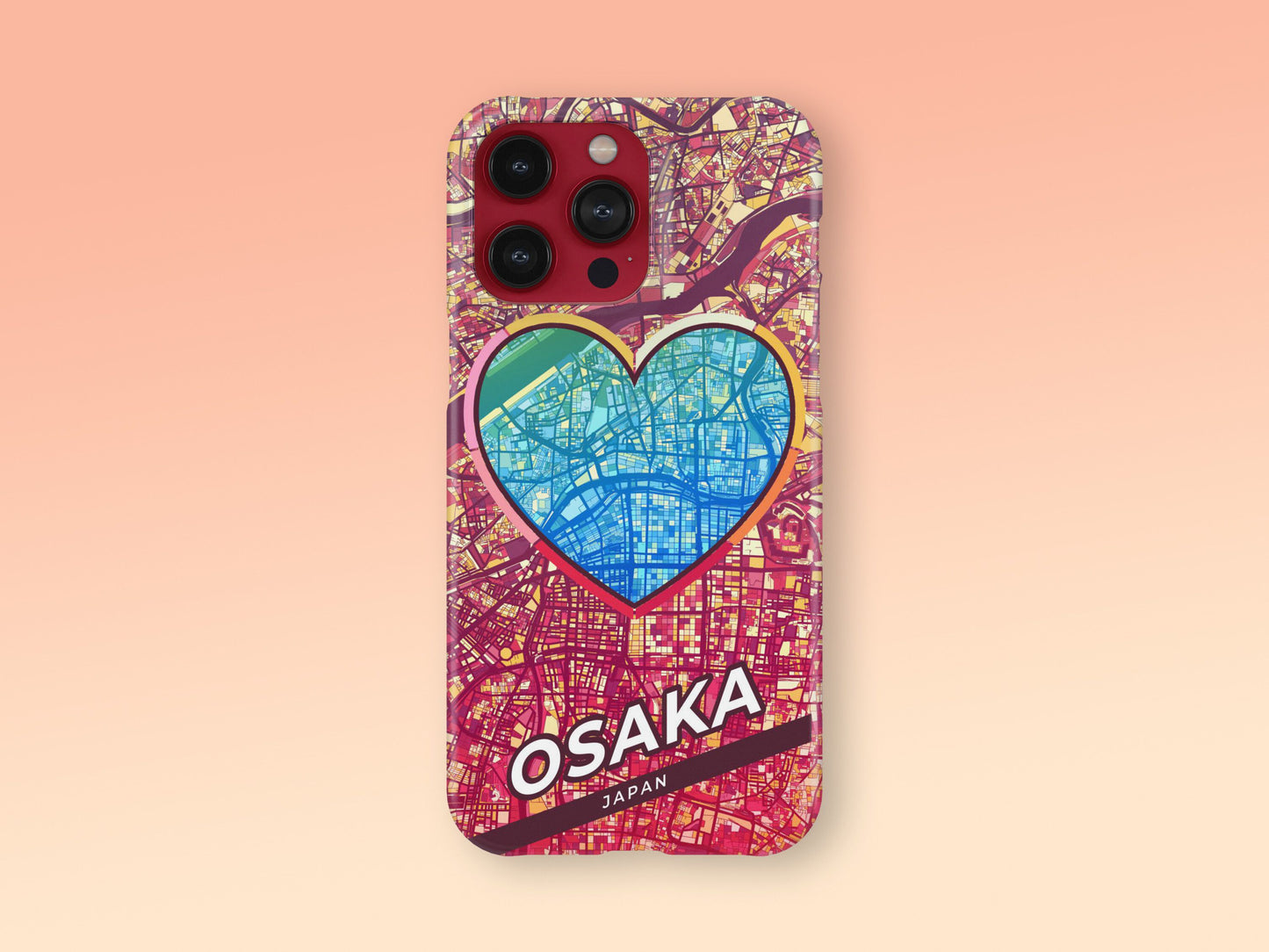 Osaka Japan slim phone case with colorful icon 2