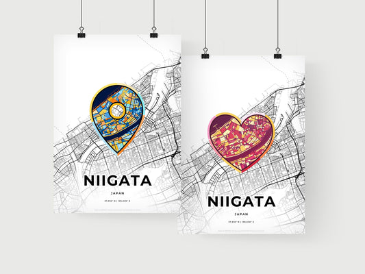 Niigata Japan art print for couples