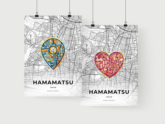 Hamamatsu Japan art print for couples