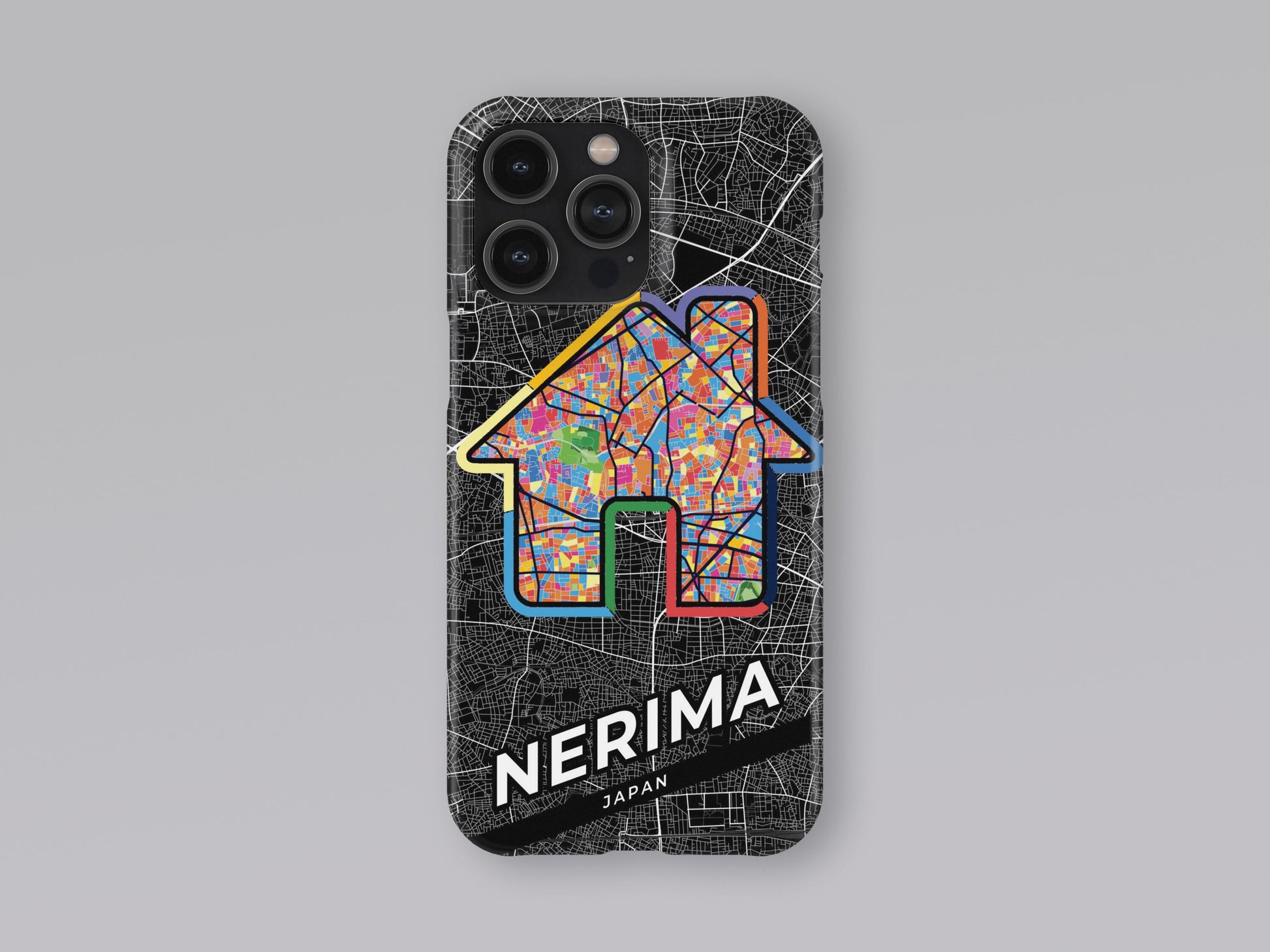 Nerima Japan slim phone case with colorful icon 3