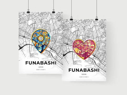 Funabashi Japan art print for couples