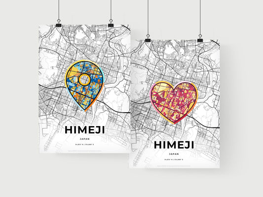 Himeji Japan art print for couples