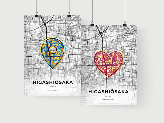 Higashiōsaka Japan art print for couples