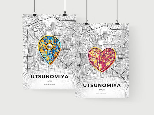 Utsunomiya Japan art print for couples