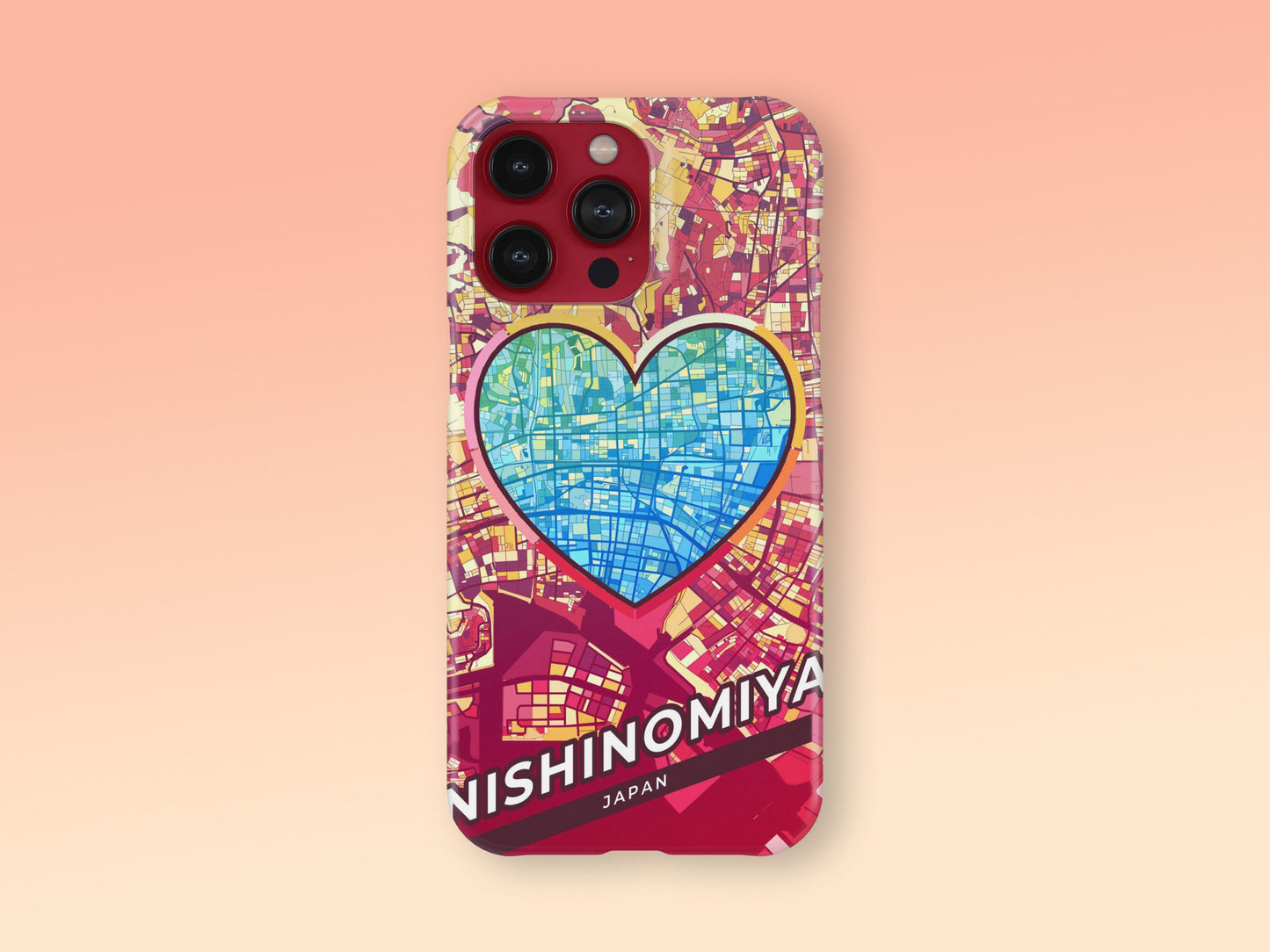 Nishinomiya Japan slim phone case with colorful icon 2