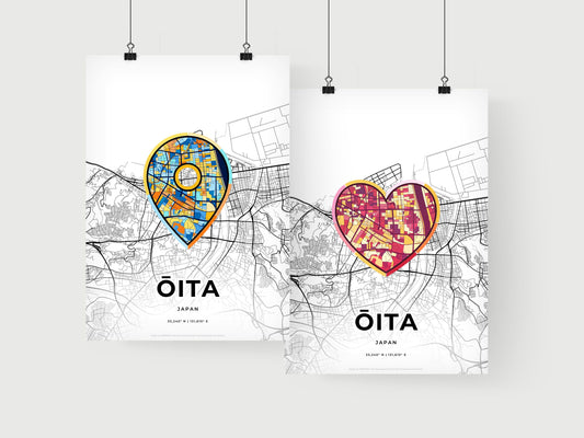 Ōita Japan art print for couples
