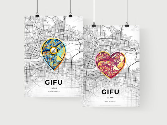 Gifu Japan art print for couples