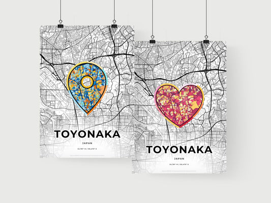Toyonaka Japan art print for couples