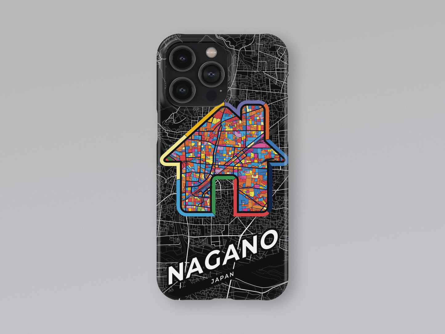Nagano Japan slim phone case with colorful icon 3