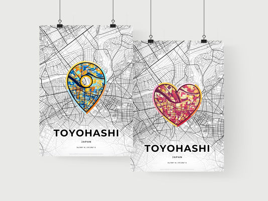 Toyohashi Japan art print for couples
