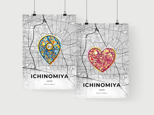 Ichinomiya Japan art print for couples
