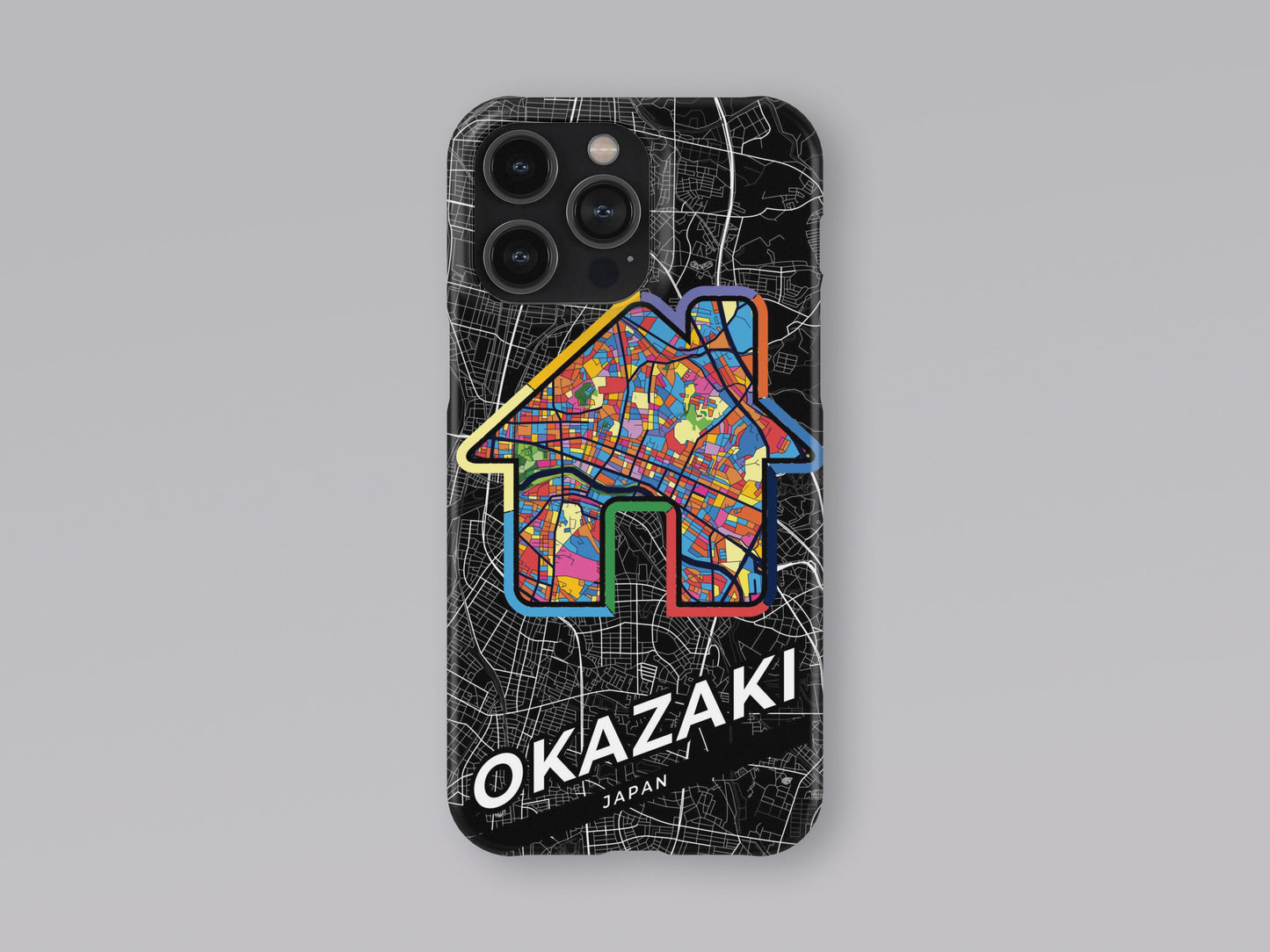 Okazaki Japan slim phone case with colorful icon 3