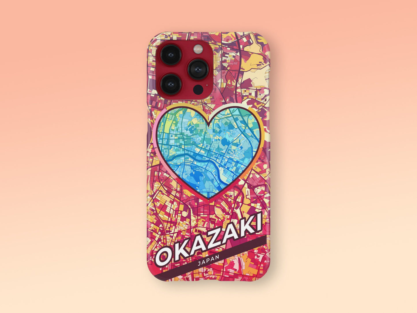 Okazaki Japan slim phone case with colorful icon 2