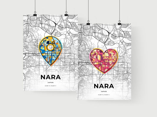Nara Japan art print for couples