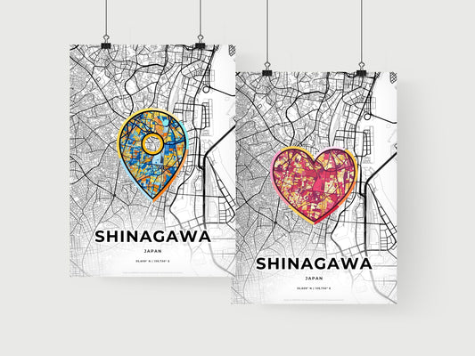 Shinagawa Japan art print for couples