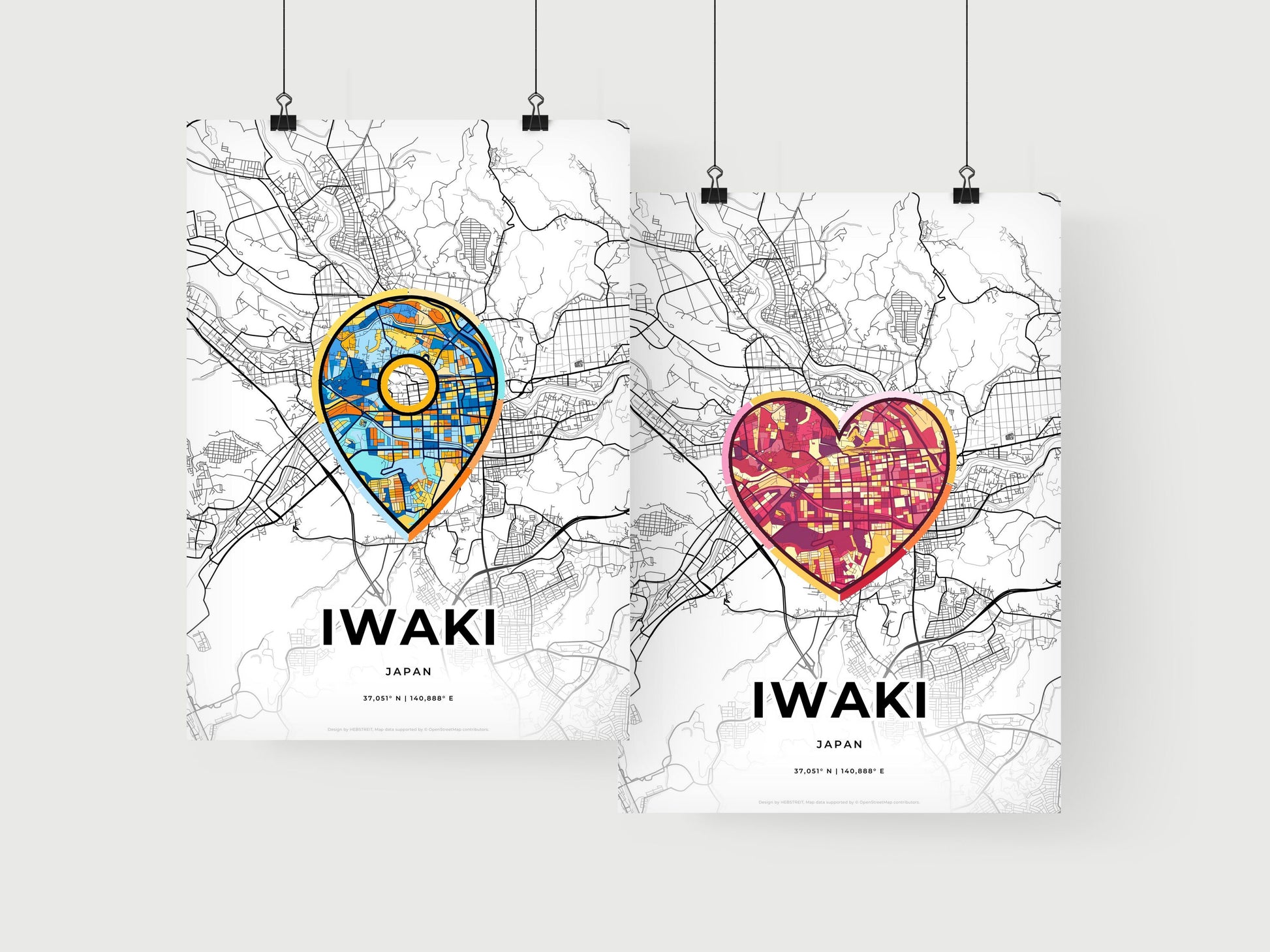 Iwaki Japan art print for couples
