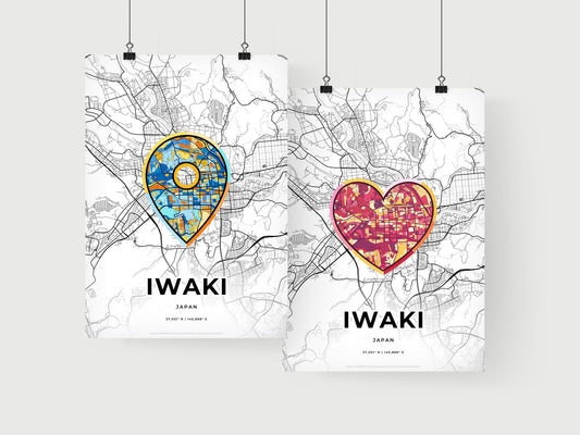 Iwaki Japan art print for couples