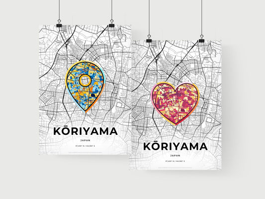 Kōriyama Japan art print for couples