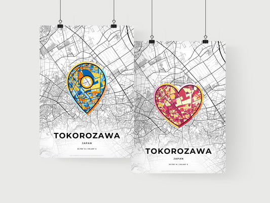 Tokorozawa Japan art print for couples