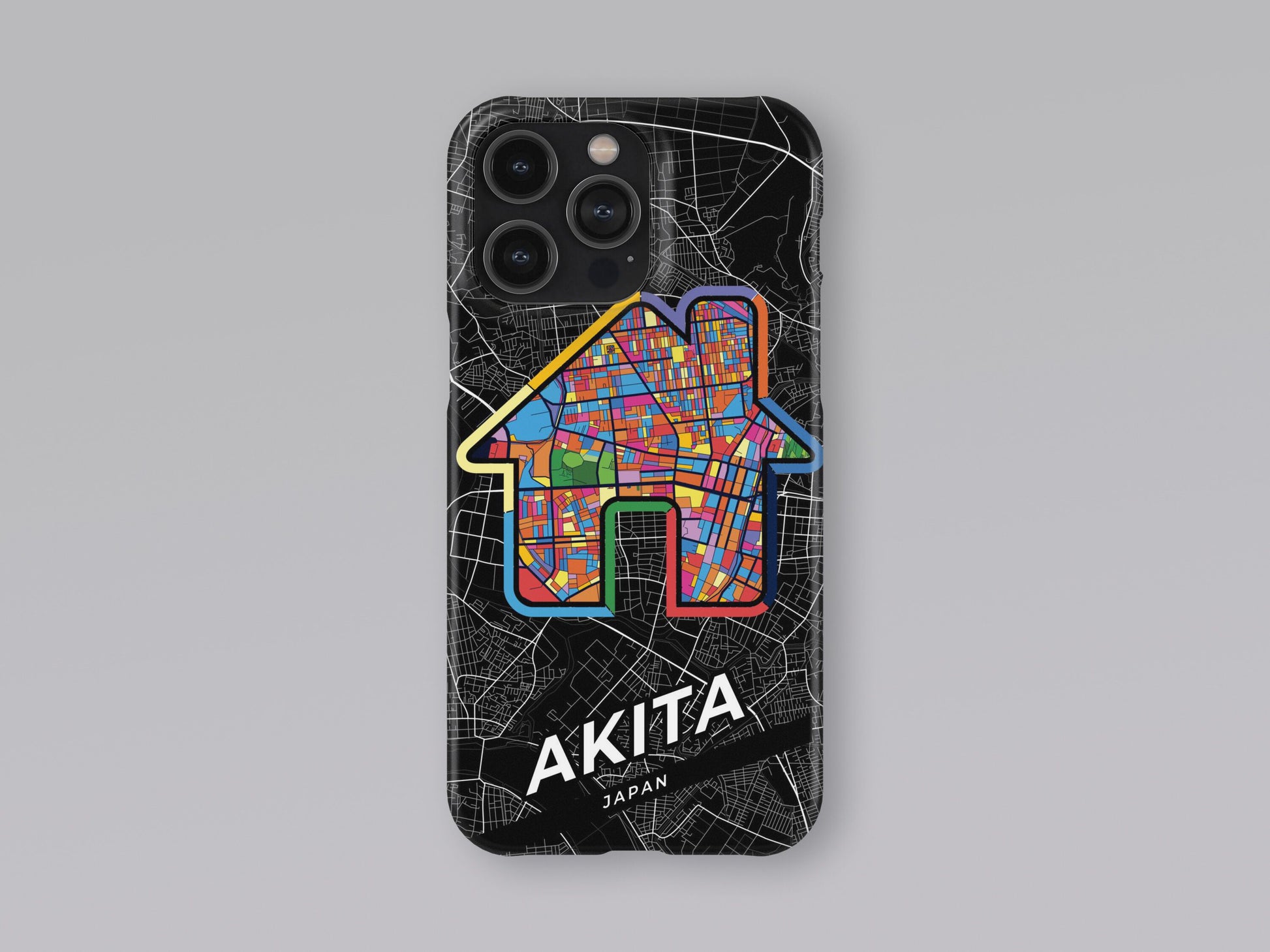 Akita Japan slim phone case with colorful icon. Birthday, wedding or housewarming gift. Couple match cases. 3