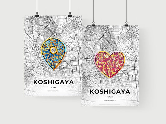 Koshigaya Japan art print for couples